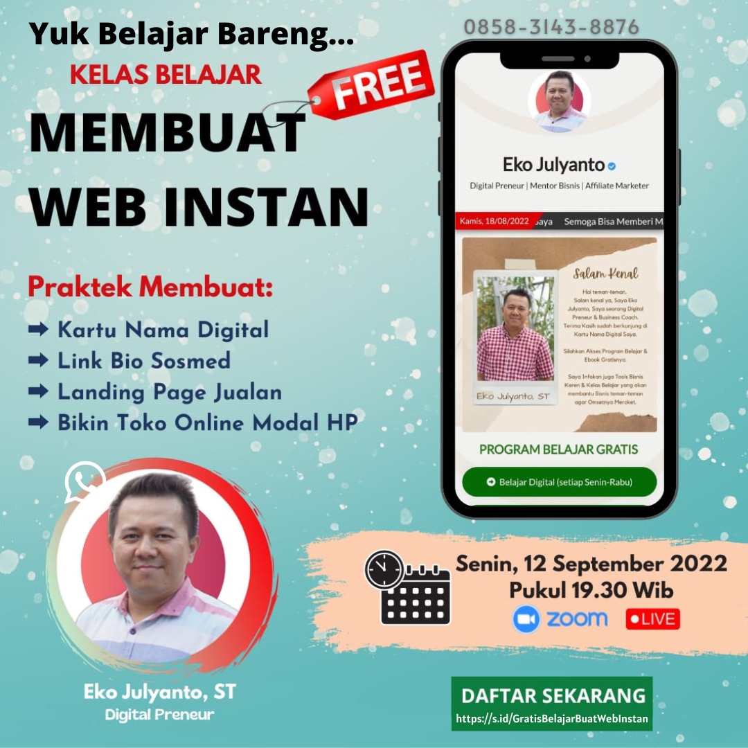 belajar membuat website instan